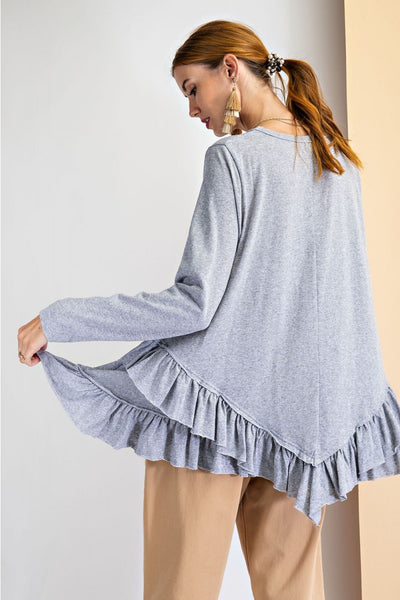 15492 Tammy Double-Ruffle Tunic