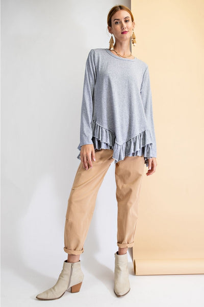 15492 Tammy Double-Ruffle Tunic