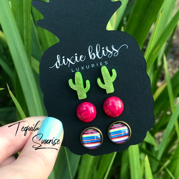 1422 Taran Tequila Sunrise Earrings by Dixie Bliss