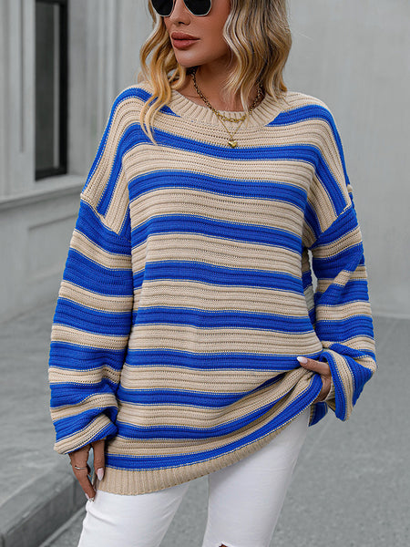 Bretta Striped Dropped Shoulder Sweater - ONLINE EXCLUSIVE!