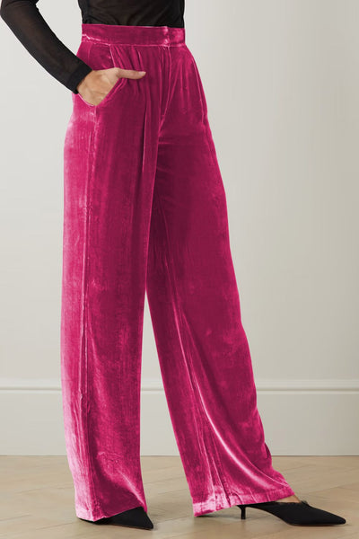 Double Take Loose Fit High Waist Long Pants with Pockets - ONLINE EXCLUSIVE!