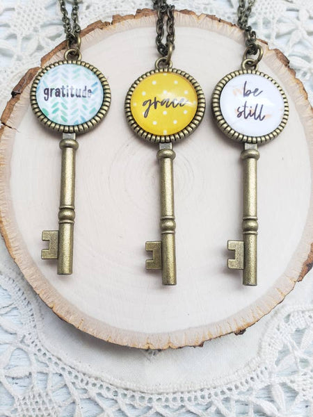 360 Hazel Key Necklace - 30" Chain