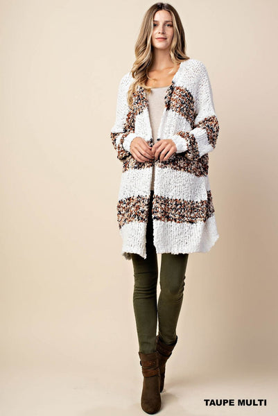 5449 Cárdigan de rayas borrosas Colette