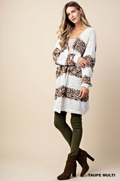 5449 Cárdigan de rayas borrosas Colette