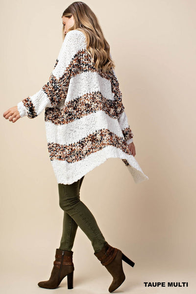 5449 Cárdigan de rayas borrosas Colette