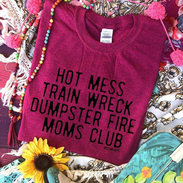 727 Mandy's Hot Mess Mom Club Graphic T-Shirt