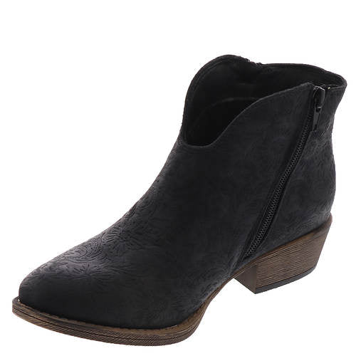 Very G Divine Tooled Black Booties