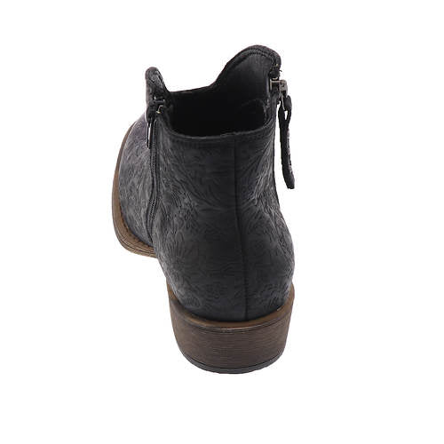 Very G Divine Tooled Black Booties