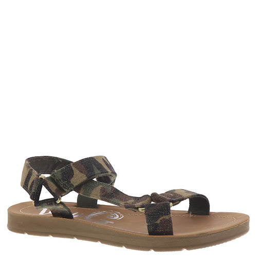 0079 Tina sandalias casuales de camuflaje con tiras