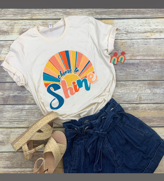 16505 Sara Leigh Southernology® Choose to Shine Statement Tee