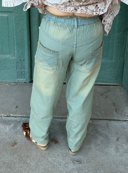 Vaqueros con lavado vintage Candice de Paper Lace