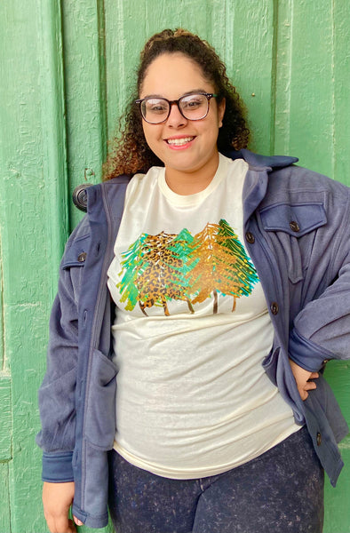 356531 Creamy Christmas Trees Graphic T-Shirt