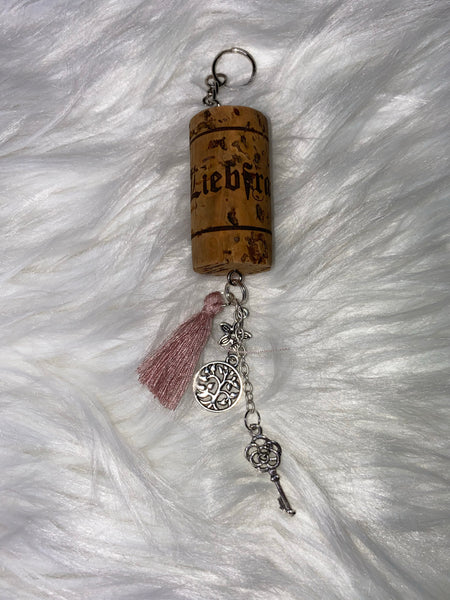 19965 Courtney Wine Cork Keychain