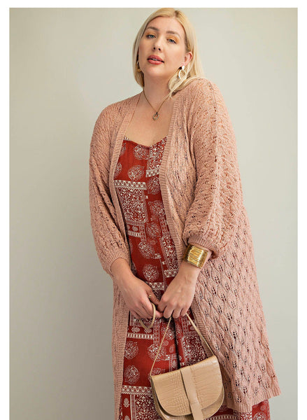 6742 Suéter plumero suave Harlow Pointelle - ¡Reg & Plus!