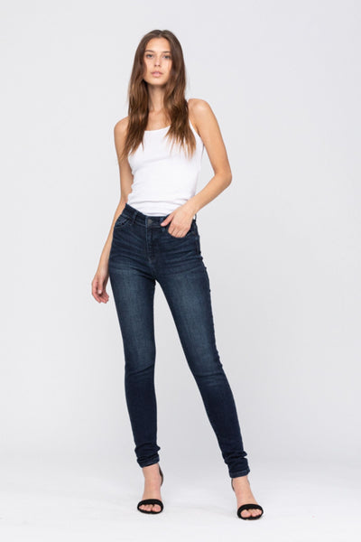 82391 Desiree 90's Hi-Rise Slim Straight Leg Jeans by Judy Blue Jeans