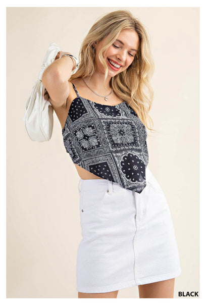 7076 Top tipo bandana Cindee