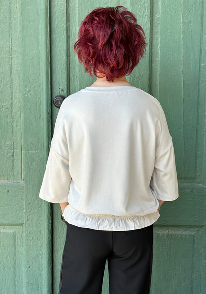 Amy Stretch Suede Top