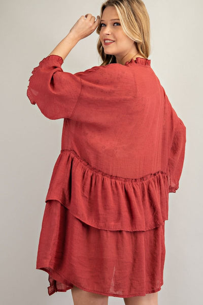 3297   Jerzee 3/4 Sleeve Kimono