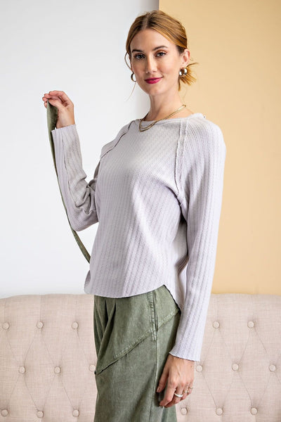 16478 Miley Textured Thermoknit Top