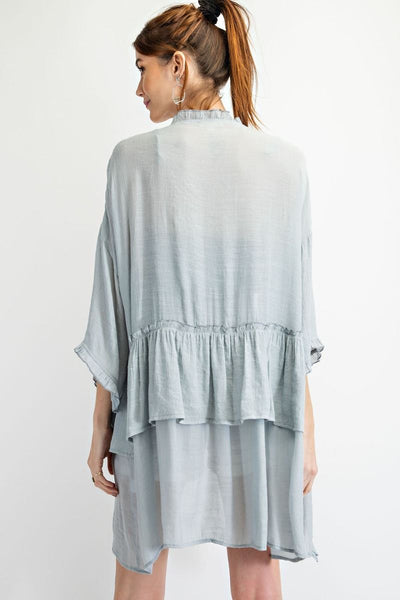 3297   Jerzee 3/4 Sleeve Kimono