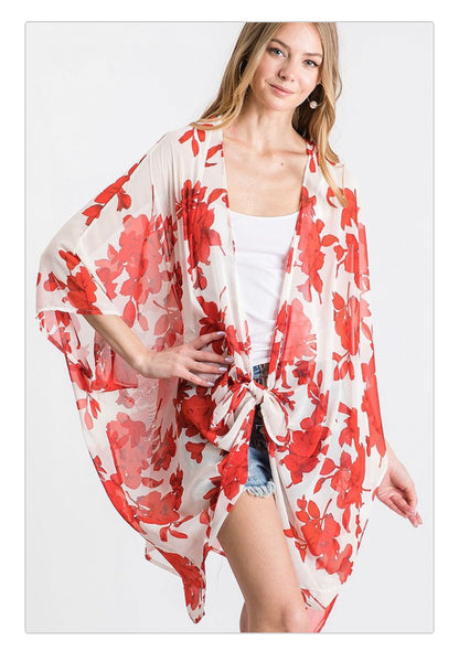 9327   Janae Floral Kimono