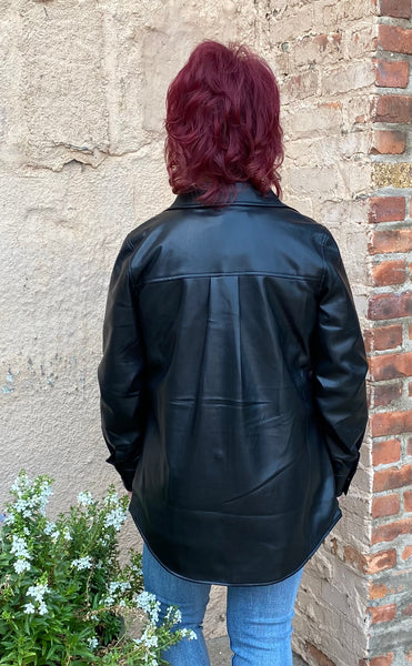 Camisa / chaqueta de cuero vegano Bylyse