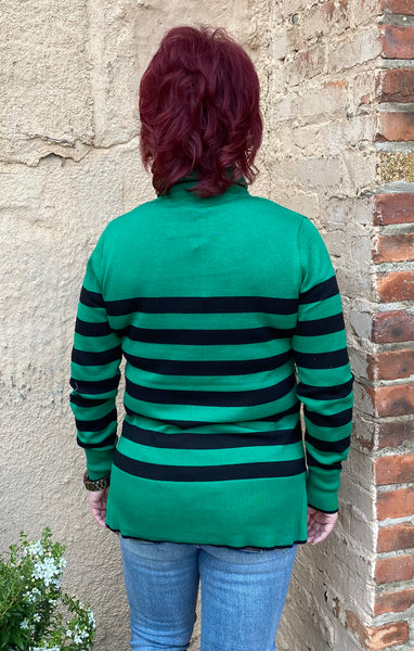 Jersey de cuello alto a rayas Bylyse