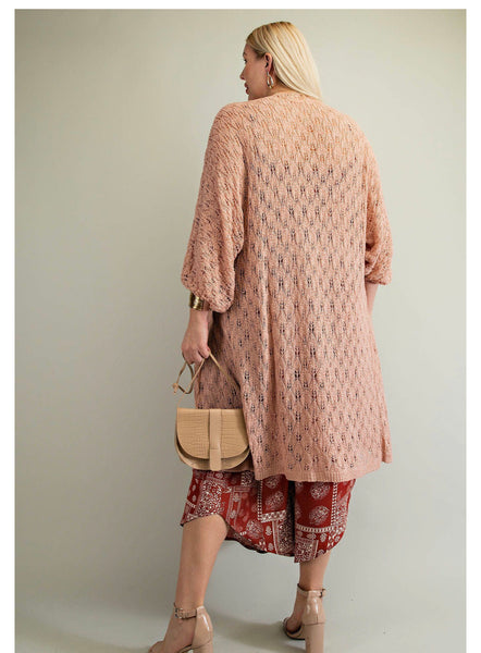 6742 Suéter plumero suave Harlow Pointelle - ¡Reg & Plus!