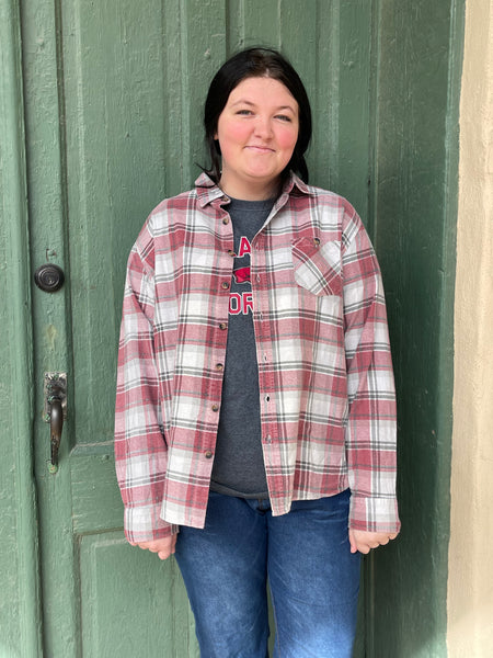 Isabella Warning! The Girls Are Drinking Again Flannel Shirt