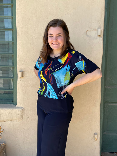 Frannie Deep Sea Top by Artex Fashions