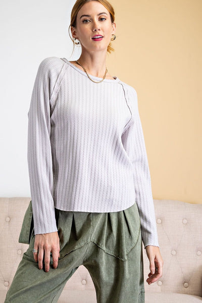 16478 Miley Textured Thermoknit Top
