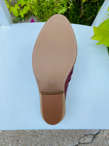 909953 Corky’s Streaming Red Mule Boot