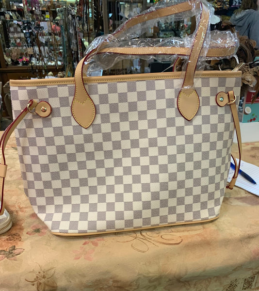 0078577 Bolso London Check Marfil o Marrón