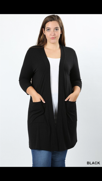 1439   Lauren Slouchy Pocket Cardigan
