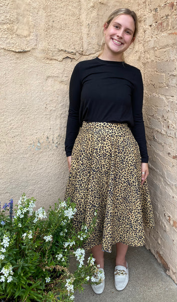 Top con cuello redondo y punto de bambú Bylyse