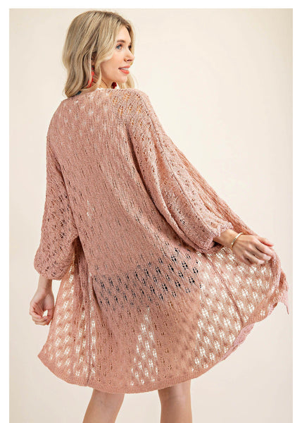 6742 Suéter plumero suave Harlow Pointelle - ¡Reg & Plus!