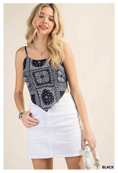 7076 Cindee Bandana Top