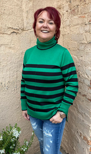 Jersey de cuello alto a rayas Bylyse