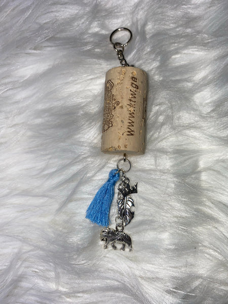 19965 Courtney Wine Cork Keychain