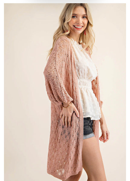 6742 Suéter plumero suave Harlow Pointelle - ¡Reg & Plus!