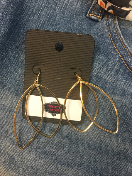 TB-124 Gold Geometric Earrings