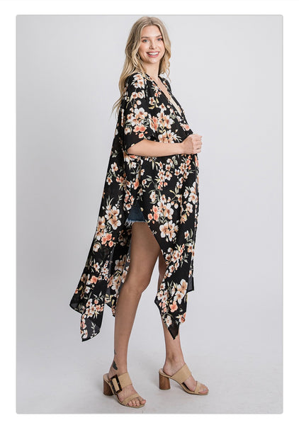 9203   Angie Floral Kimono