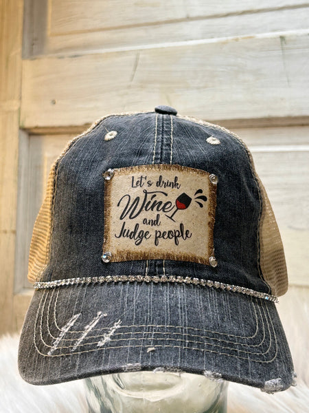 Snarky & Sarcastic Hats w/ BLING!