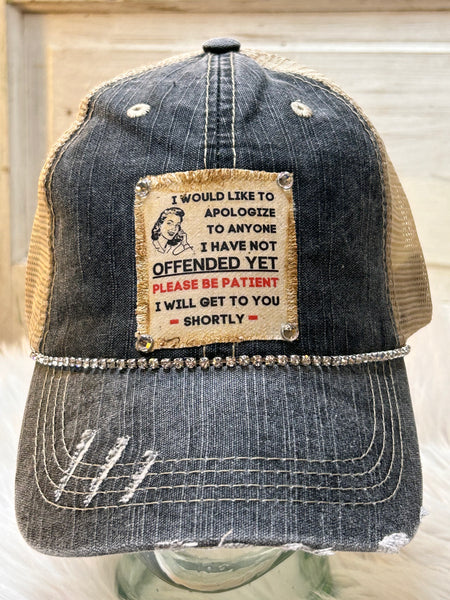 Snarky & Sarcastic Hats w/ BLING!