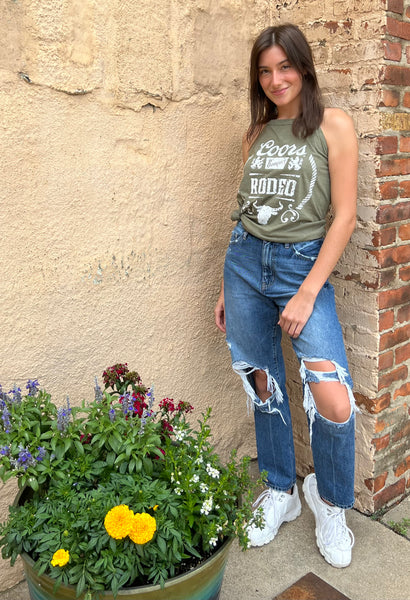 17963 Logen Olive Green Banquet Rocker Tank