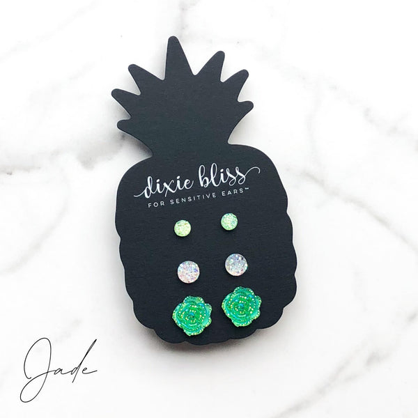 1491 Jade Earrings by Dixie Bliss