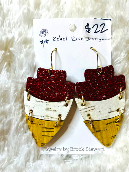 KC Medium Arrowhead Earrings