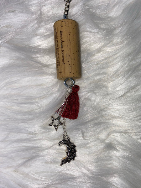 19965 Courtney Wine Cork Keychain