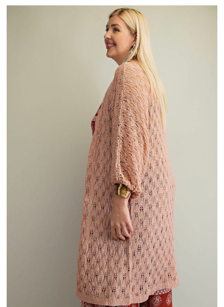 6742 Suéter plumero suave Harlow Pointelle - ¡Reg & Plus!