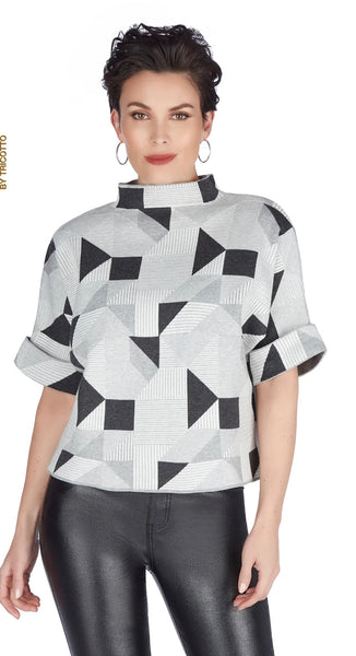 Allanah Premium Textured Sweater Top by Tricotto